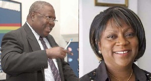 Former Attorney General, Martin Amidu and former Deputy Chief of Staff, Valerie Sawyerr