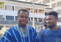MP John Ntim Fordjour (L) and Apostle Daniel JY Adjei (R)