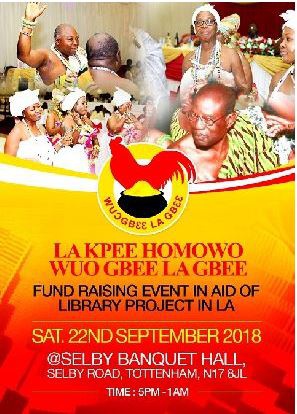 The La Kpee UK, Homowo festival usually holds around this time of the year