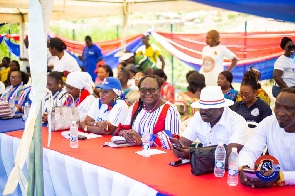 Yaa Pokua Baiden joined the other NPP executives at the event