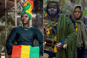 Afua Asantewaa (L) recalls an email invite from 'controversial' Kubala King (R)
