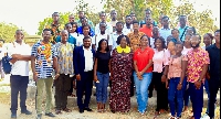 Jane Opoku-Agyemang paid a surprise visit to the Tertiary Education Institutions Network