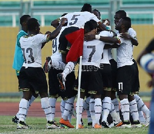 The Stars jubilating one of the goals