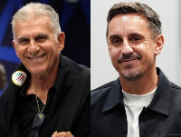 Black Stars coach Carlos Queiroz and former Manchester United captain Gary Neville