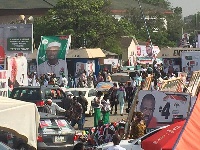 Lots of party enthusiasts have converged at Trade Fair for the NDC congress