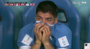 Luis Suarez in tears