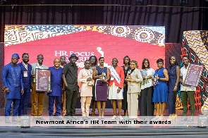 Newmont Africa officials at HR Focus Awards