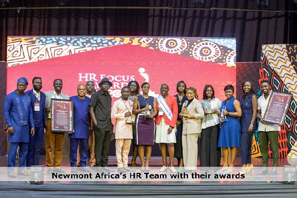 Newmont Africa officials at HR Focus Awards