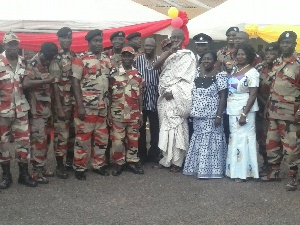 Fire Brong Ahafo Fire Service Honour Retired Officers
