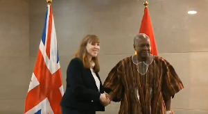 UK Deputy Prime Minister, Angela Rayner, and President John Dramani Mahama