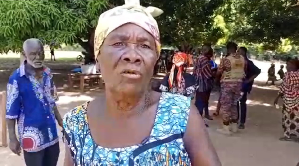 The woman narrates her story with GhanaWeb