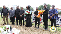 Chief Director Desmond Boateng (third from R), together with other directors