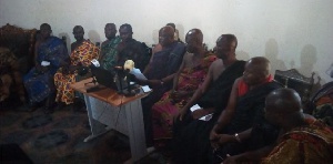 Nana Akufo-Addo sympathized with the Drobo Traditional Council after the demise of the Drobomanhene