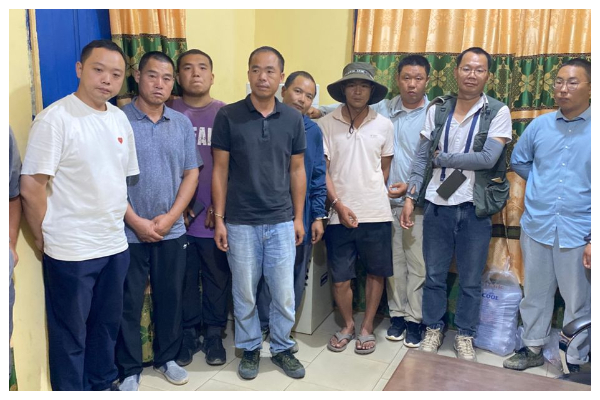 A photo of some of the suspects