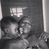 Maame Serwaa shared this picture on her Instagram page on Mothers Day