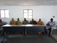 Nana Kwesi Djan II (middle) with other members of the committee