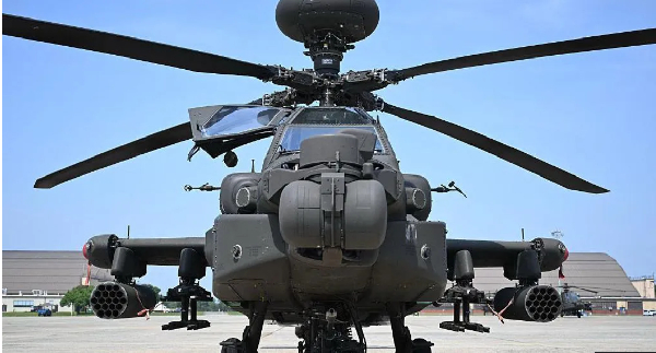 File photo of AH-64 Apache helicopters are American-made twin-turboshaft attack aircraft