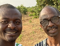 Charles Asiedu and his father Johnson Asiedu Nketiah