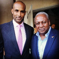 Boris Kodjoe with President John Dramani Mahama