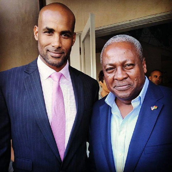 Boris Kodjoe with President John Dramani Mahama