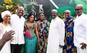 COP Kofi Boakye and other dignitaries in a photo with the couple