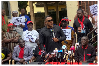Kwadwo Safo Jnr addressing the press on June 25, 2026