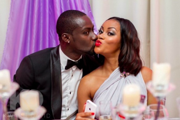 Ghanaian actor, Chris Attoh and his ex-wife, Damilola Adetigbe