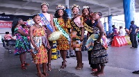 The 25-year-old Ghanaian beauty queen arrived at the Kotoka International Airport