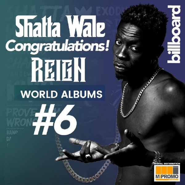 Shatta Wale's Reign album has made it to Billboard