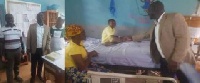 Alexander Frimpong visit to the Juaso Municipal Hospital