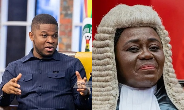 Sammy Gyamfi and Chief Justice Gertrude Torkonoo