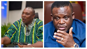 Solomon Owusu (L) has criticised govt's decision to re-register SIM cards