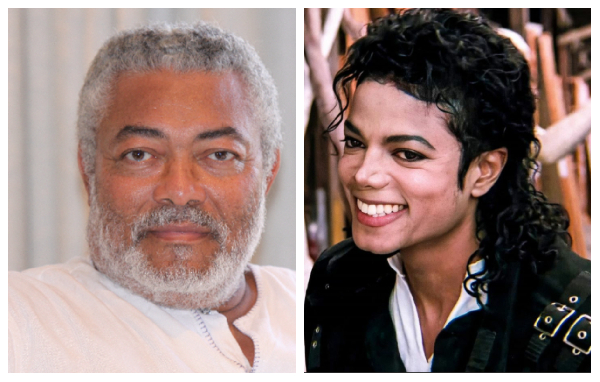 Former President Rawlings and pop music sensation Michael Jackson