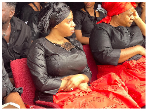 Sarah Adwoa Safo at her late father's 40-day memorial service