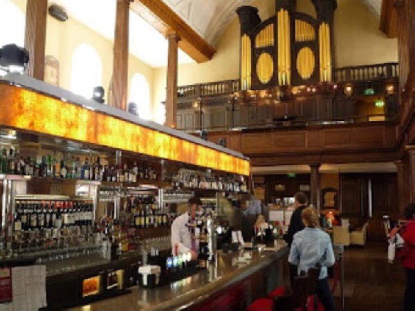 A church turned into a drinking pub in Dublin