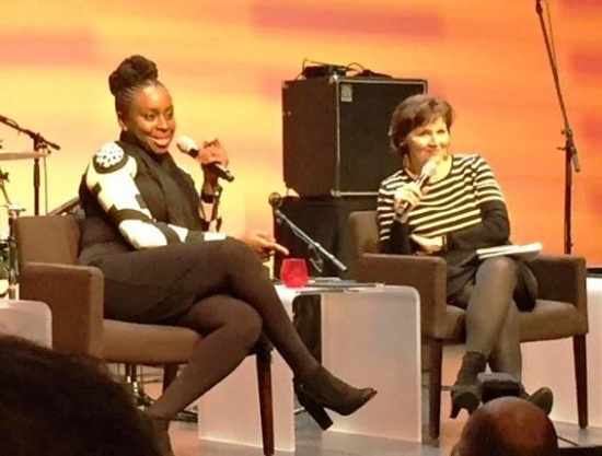 Chimamamanda Ngozi Adichie [left]