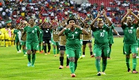 Nigeria touched down in Accra on Wednesday evening