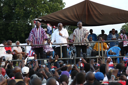Nana Akufo-Addo addressing a rally at Chiana Paga