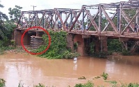 The steel bridge is in dilapidated state