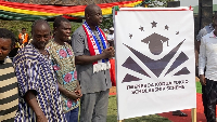 Fokuo launching the Tweneboah Kodua Fokuo Scholarship Scheme