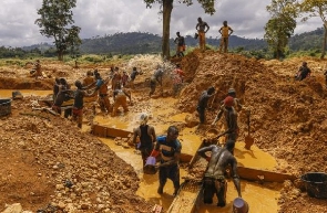 File photo of a galamsey site