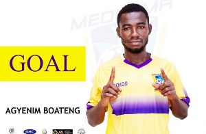 Agyenim Boateng's goal was enough as Medeam defeated a struggling Ebusua Dwarfs