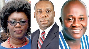 Ursula Owusu-Ekuful, Dr Mathew Opoku-Prempeh and Dan Botwe