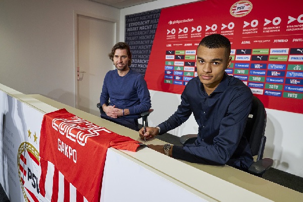 Ghanaian striker Cody Gakpo delighted to sign new long-term deal with PSV Eindhoven
