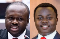 Dr Edward Omane Boamah (L) and Rev John Ntim Fordjour