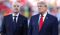 FIFA President Gianni Infantino (left) with US President Donald Trump