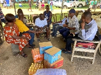 Paul Hopeson Kwaw in a meeting with some constituency executives