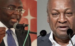 Vice President Dr. Mahamudu Bawumia and former President John Mahama