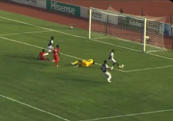 Jonanthan Namorden missed big chance against Asante Kotoko