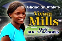 400m runner Vivian Mills